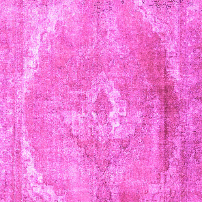 Machine Washable Persian Pink Traditional Rug, wshtr3288pnk