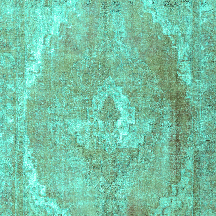 Machine Washable Persian Turquoise Traditional Area Rugs, wshtr3288turq