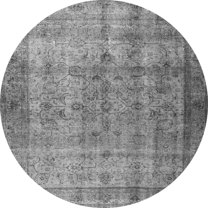 Machine Washable Persian Gray Traditional Rug, wshtr3289gry