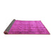 Sideview of Persian Pink Traditional Rug, tr3289pnk