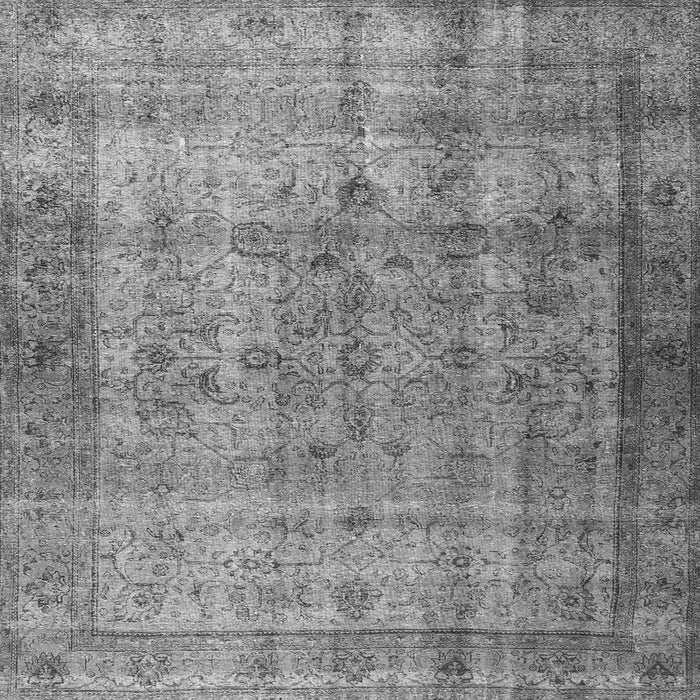 Serging Thickness of Persian Gray Traditional Rug, tr3289gry