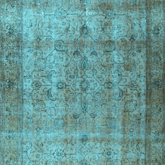 Machine Washable Persian Light Blue Traditional Rug, wshtr3289lblu