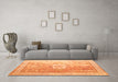 Machine Washable Persian Orange Traditional Area Rugs in a Living Room, wshtr328org