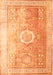 Serging Thickness of Machine Washable Persian Orange Traditional Area Rugs, wshtr328org