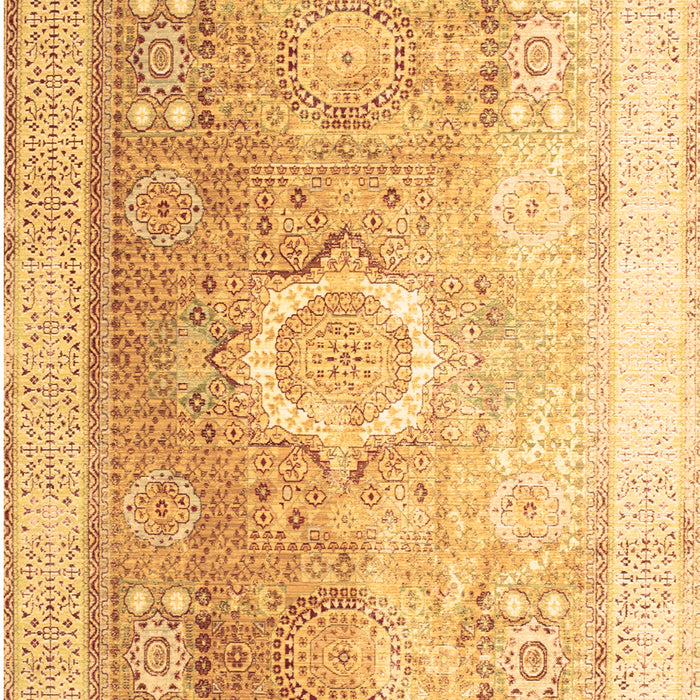 Machine Washable Persian Brown Traditional Rug, wshtr328brn