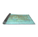 Sideview of Persian Light Blue Traditional Rug, tr328lblu