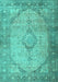 Persian Turquoise Traditional Rug, tr3290turq