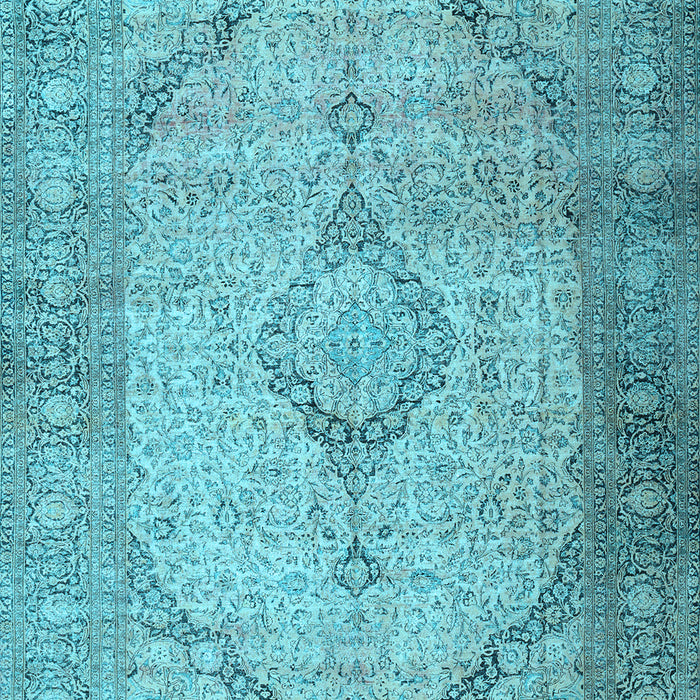 Machine Washable Persian Light Blue Traditional Rug, wshtr3290lblu