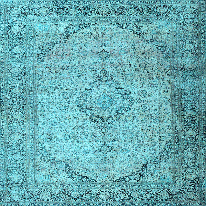 Square Persian Light Blue Traditional Rug, tr3290lblu