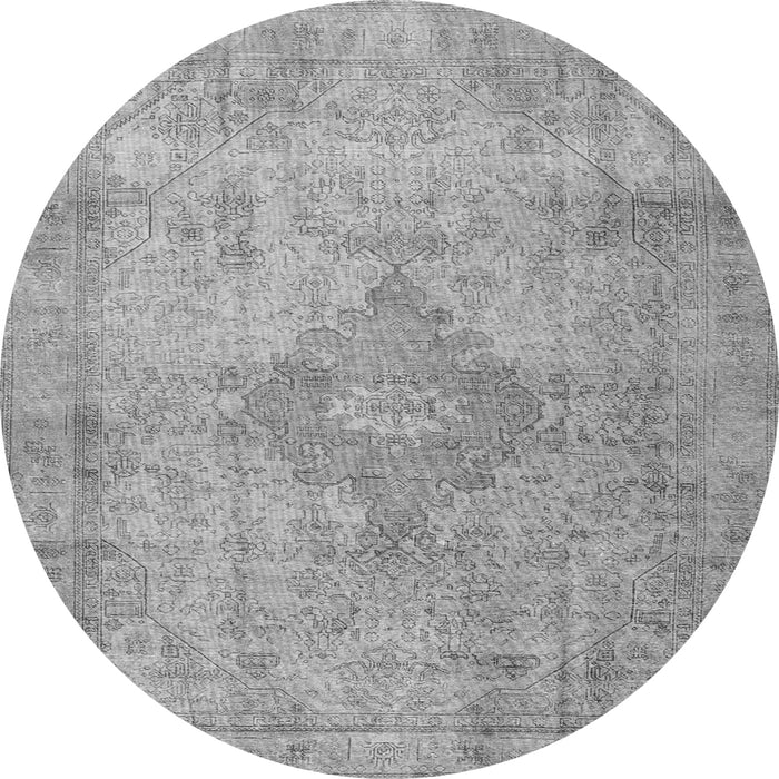 Square Persian Gray Traditional Rug, tr3291gry
