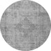 Machine Washable Persian Gray Traditional Rug, wshtr3291gry