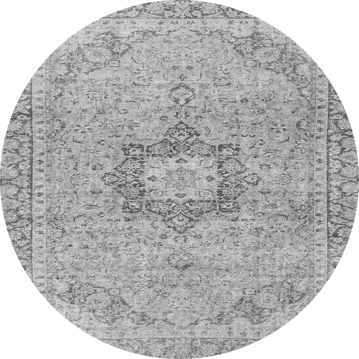 Square Persian Gray Traditional Rug, tr3292gry