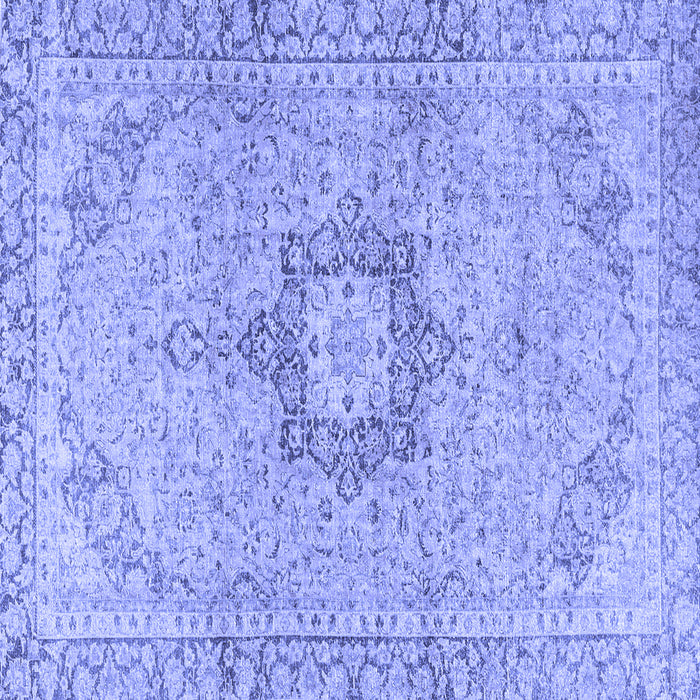 Square Persian Blue Traditional Rug, tr3292blu