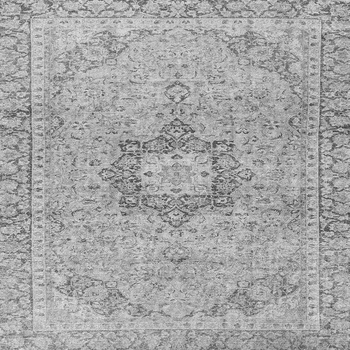 Serging Thickness of Persian Gray Traditional Rug, tr3292gry