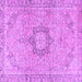 Square Persian Purple Traditional Rug, tr3292pur