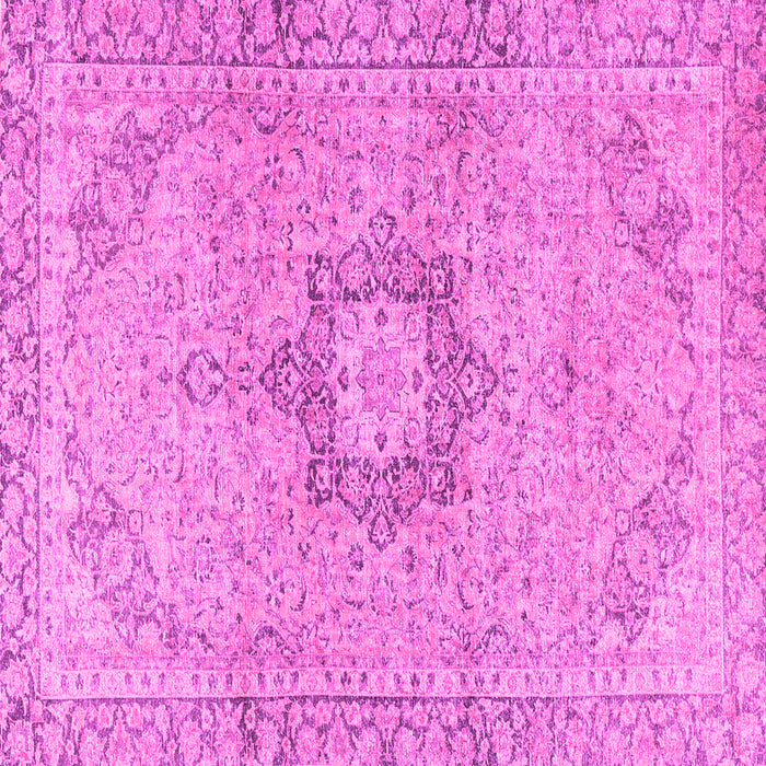 Square Machine Washable Persian Pink Traditional Rug, wshtr3292pnk