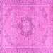 Square Persian Pink Traditional Rug, tr3292pnk