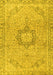 Machine Washable Persian Yellow Traditional Rug, wshtr3292yw