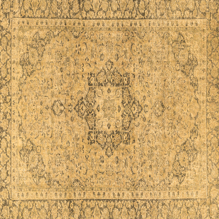 Square Machine Washable Persian Brown Traditional Rug, wshtr3292brn