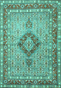 Persian Turquoise Traditional Rug, tr3293turq