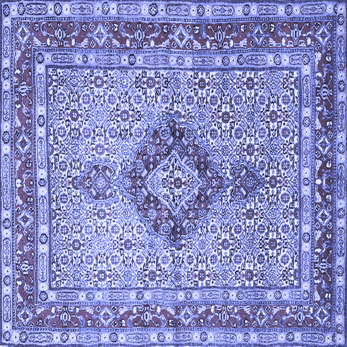 Square Persian Blue Traditional Rug, tr3293blu