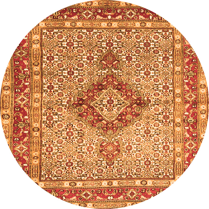Square Persian Orange Traditional Rug, tr3293org