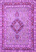 Machine Washable Persian Purple Traditional Area Rugs, wshtr3293pur