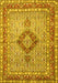 Machine Washable Persian Yellow Traditional Rug, wshtr3293yw