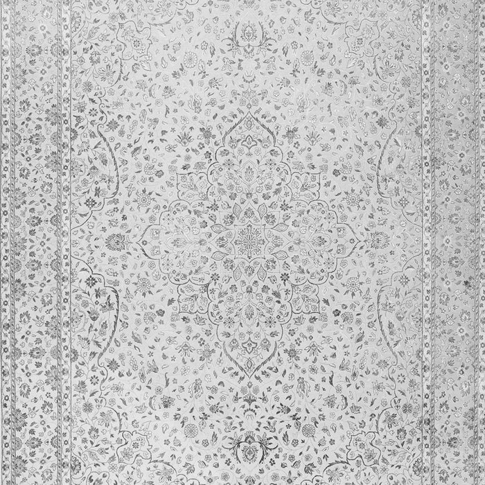 Serging Thickness of Machine Washable Persian Gray Traditional Rug, wshtr3294gry