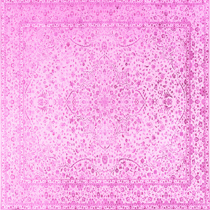 Square Persian Pink Traditional Rug, tr3294pnk