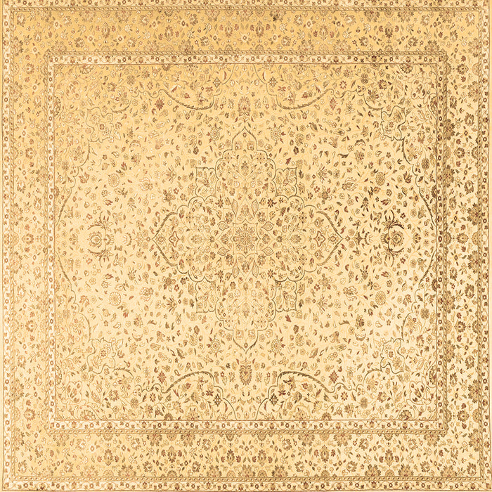 Square Machine Washable Persian Brown Traditional Rug, wshtr3294brn
