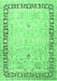 Machine Washable Persian Emerald Green Traditional Area Rugs, wshtr3295emgrn