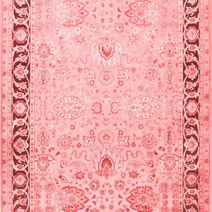 Machine Washable Persian Red Traditional Rug, wshtr3295red