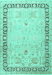 Persian Turquoise Traditional Rug, tr3295turq