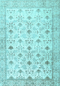 Persian Light Blue Traditional Rug, tr3296lblu