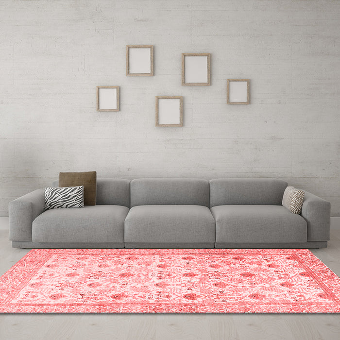 Traditional Red Washable Rugs