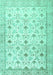 Persian Turquoise Traditional Rug, tr3296turq