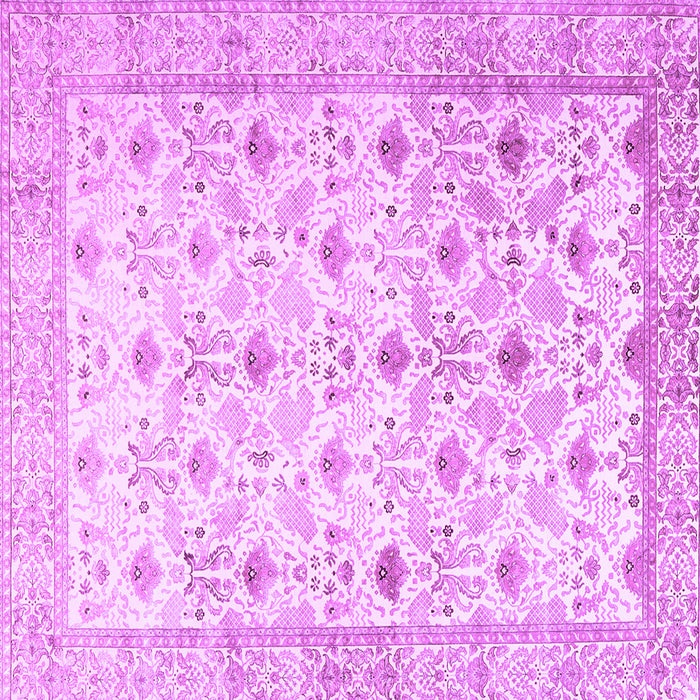 Square Persian Purple Traditional Rug, tr3296pur