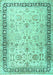 Machine Washable Persian Turquoise Traditional Area Rugs, wshtr3297turq