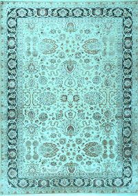 Persian Light Blue Traditional Rug, tr3297lblu