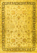 Machine Washable Persian Yellow Traditional Rug, wshtr3297yw