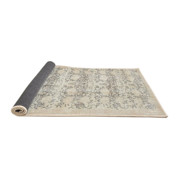 Sideview of Traditional Light French Beige Brown Persian Rug, tr3298