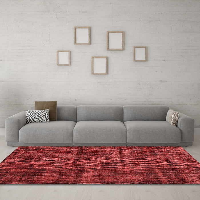 Bohemian Red Washable Rugs