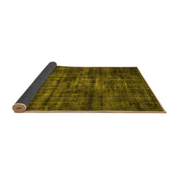 Sideview of Persian Yellow Bohemian Rug, tr3299yw