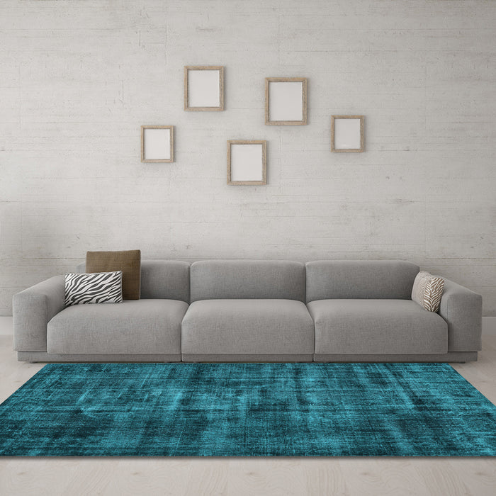 Machine Washable Persian Light Blue Bohemian Rug in a Living Room, wshtr3299lblu