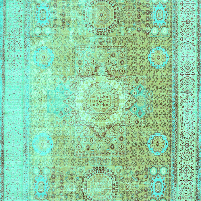 Machine Washable Persian Turquoise Traditional Area Rugs, wshtr329turq