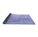 Sideview of Persian Blue Traditional Rug, tr329blu