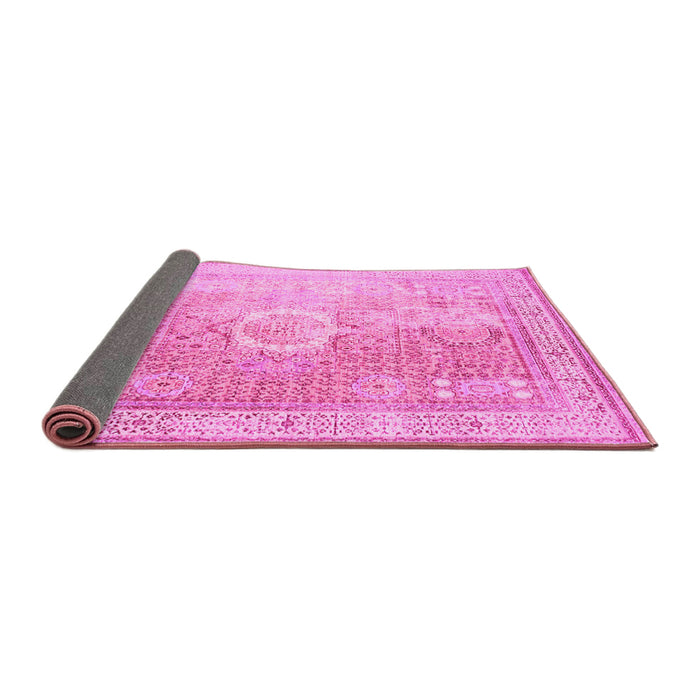 Sideview of Persian Pink Traditional Rug, tr329pnk