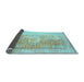 Sideview of Persian Light Blue Traditional Rug, tr329lblu