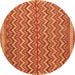 Square Southwestern Orange Country Rug, tr32org